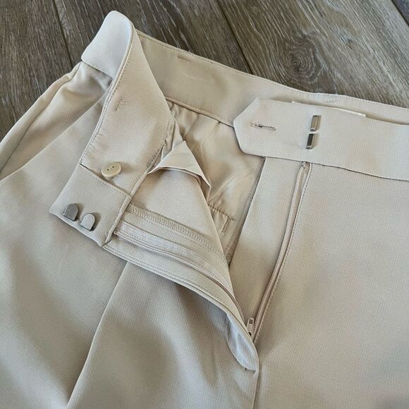 LOFT Versa Crepe Drape Pleated Relaxed Straight Pants Petite NWT - Picture 5 of 12